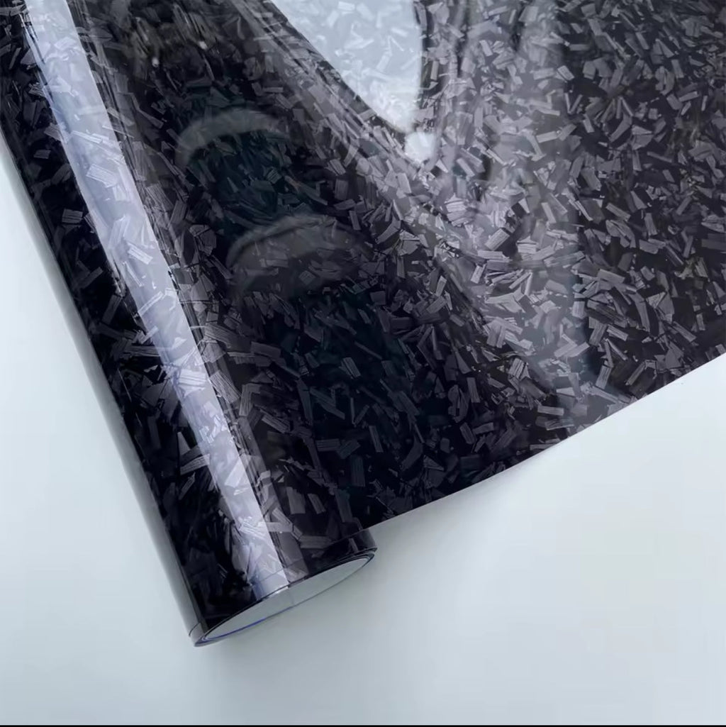 FORGED GLOSSY CARBON FIBER WRAP