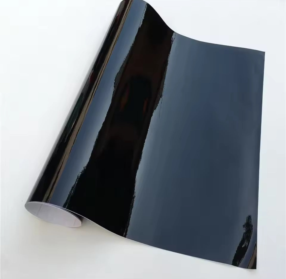 GLOSSY BLACK/CHROME FORK WRAP
