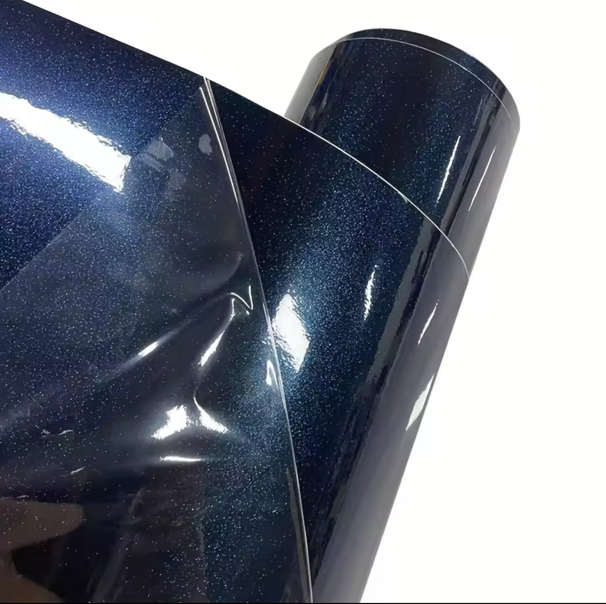 SPARKLY GLOSSY MIDNIGHT BLUE WRAP