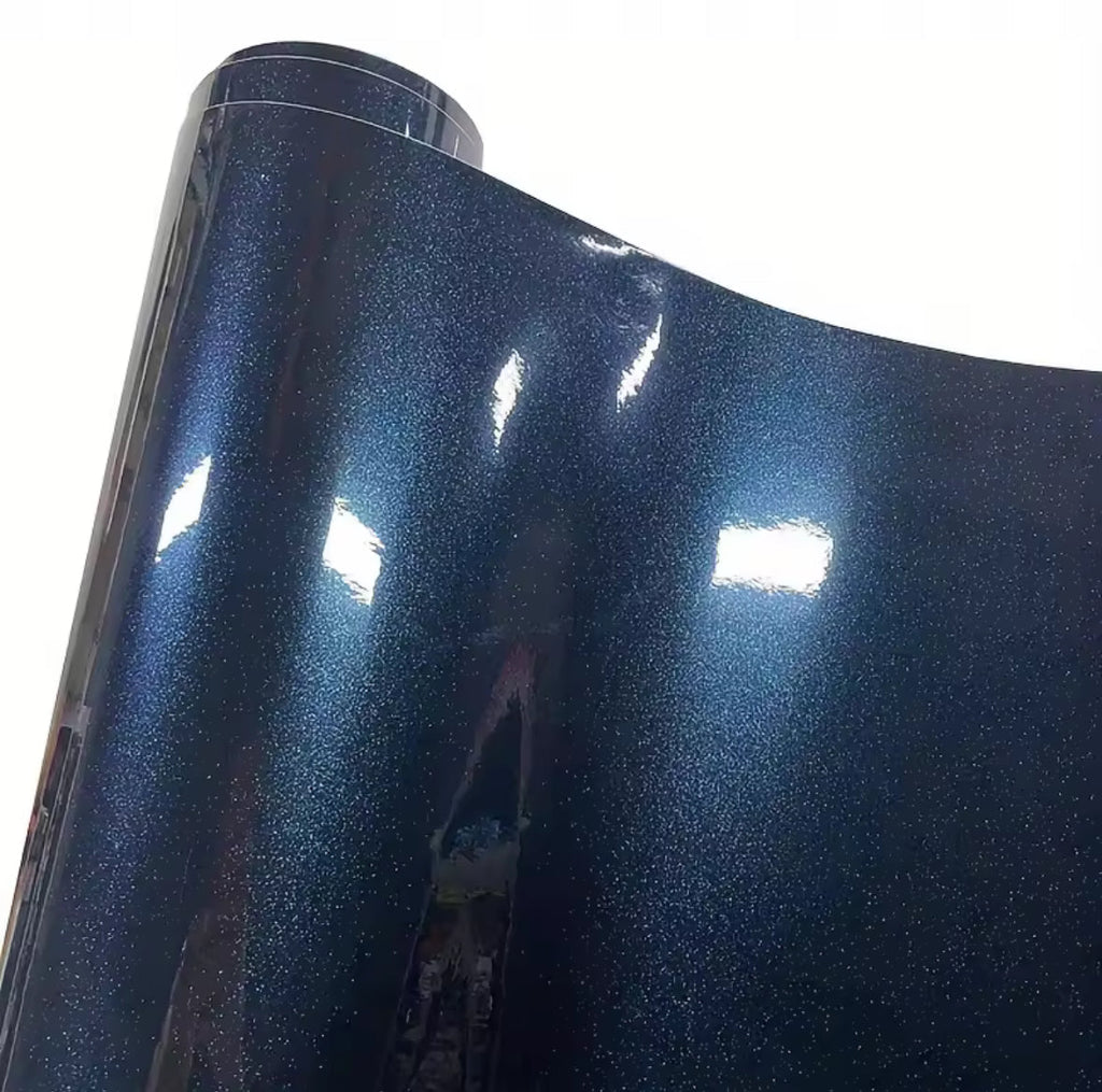 SPARKLY GLOSSY MIDNIGHT BLUE WRAP