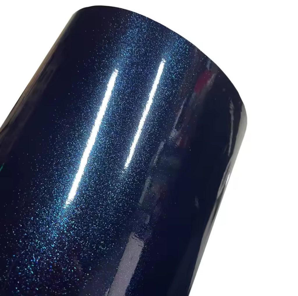 SPARKLY GLOSSY MIDNIGHT BLUE WRAP