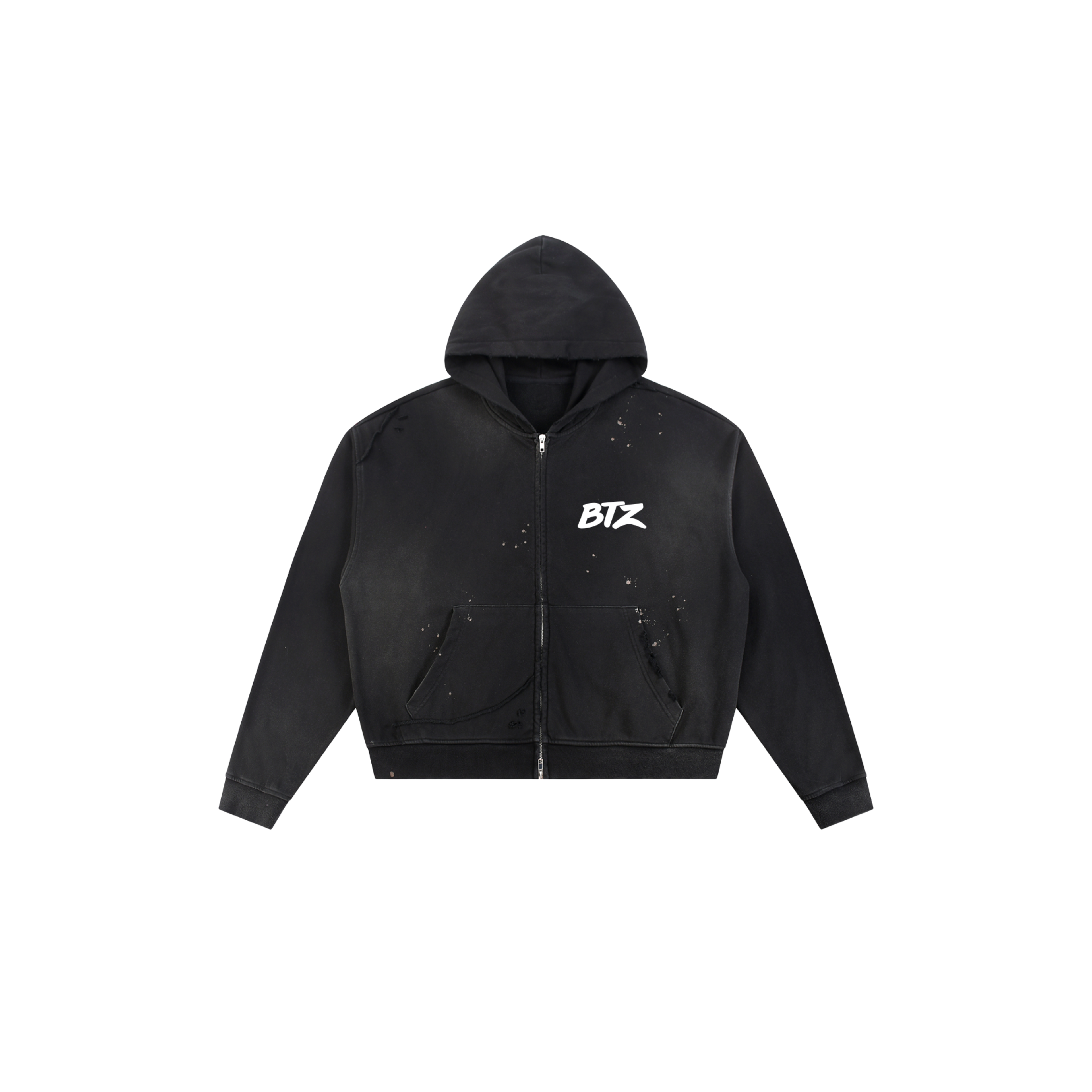 BTZ HOODIE (WHITE PRINT)